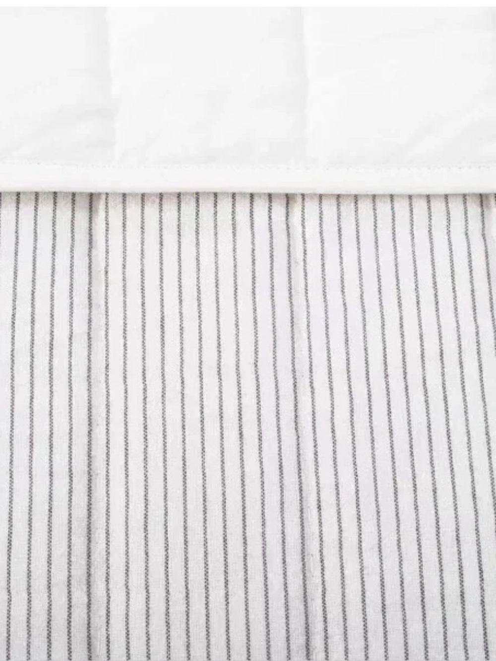 Hearth & Hand With Magnolia Stripe Quilt FULL QUEEN Railroad Gray 88 x 92 Cotton - Picture 2 of 9